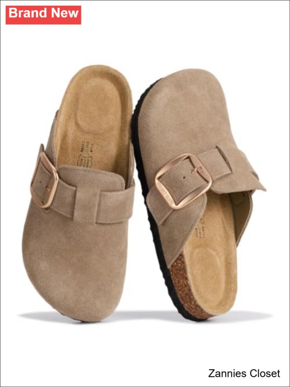 ✨ Genuine Leather Clogs for Women Platform Mules Memory Foam Slip Resistant